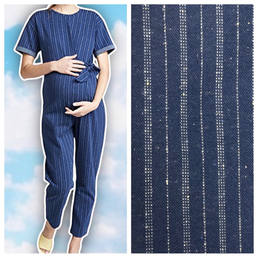 HATCH The Lolo Maternity Jumpsuit Voyage Stripe Pregnancy Preppy Baby Nautical
